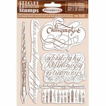 Stamperia Rubber Stamp Calligraphy #WTKCC187