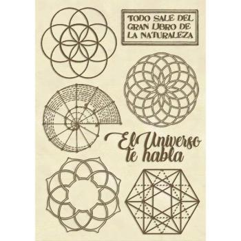Stamperia Wooden Shape Forest Sacred Geometry #611