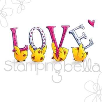 Stamping Bella Cling Stamp Love Chick #EB458