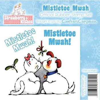 Strawberry's Kisses Christmas - Mistletoe Mwah Stamp Set