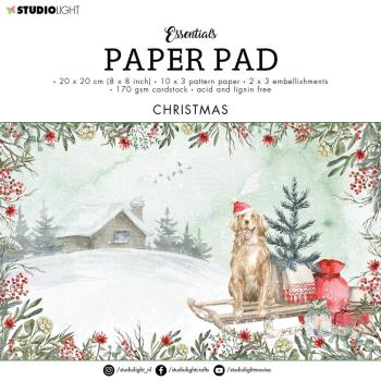 Studio Light 8x8 Inch Paper Pad Christmas Essentials #76