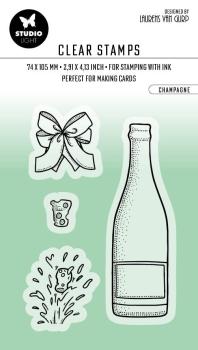 Studio Light Clear Stamp Champagne by Laurens #350