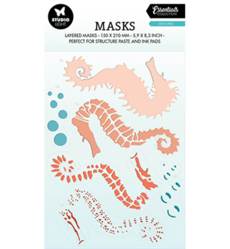 Studio Light Essential Mask Stencil Seahorse #197
