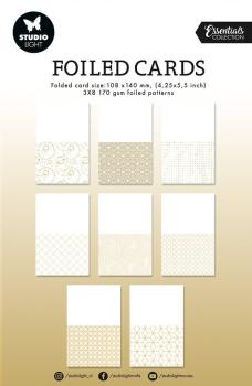 Studio Light Essentials Foiled Cards Folded Gold Foil #35
