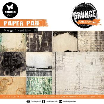 Studio Light Grunge Inventions 8x8 Grunge Paper Pad #110