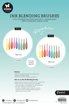 Studio Light Ink Blending Brushes Rainbow 20mm (10pcs)