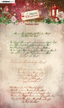 Studio Lights Magical Christmas Clear Stamp Christmas Script #501