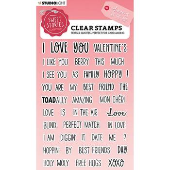 Sweet Stories Love Is In The Air Quotes Small Clear Stamps #329