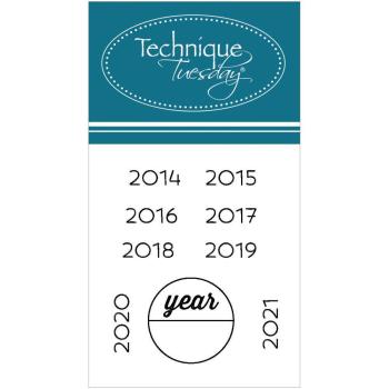 % Technique Tuesday Clear Stamp Calendar Years