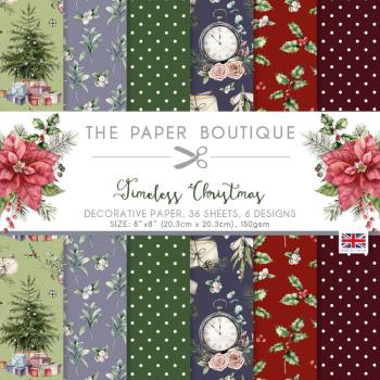 The Paper Boutique 8x8 Decorative Papers Pad Timeless Christmas #1894