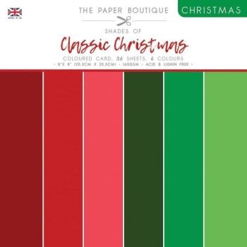 The Paper Boutique 8x8 Paper Pad Classic Christmas Perfect Solids #1672