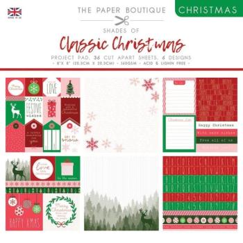 The Paper Boutique 8x8 Project Pad Shades Of Classic Christmas #1671