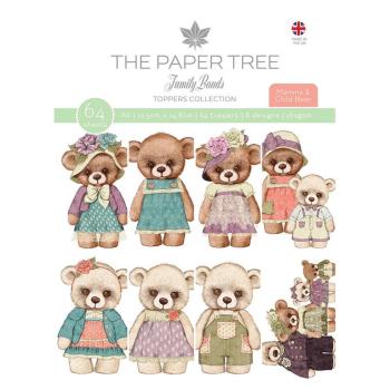 The Paper Tree A6 Toppers Mamma & Baby Bear #1189
