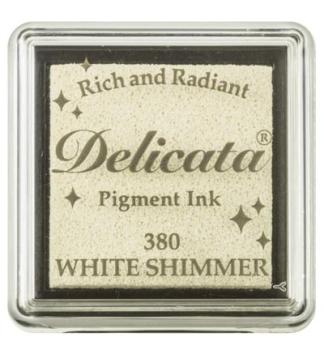 Tsukineko Pigment Inkpad S Delicata White Shimmer