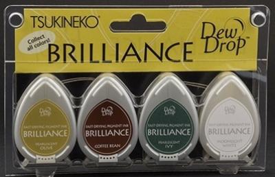 Tsukineko Brilliance Dew Drop Pigment Ink Earth Tone #003