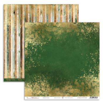 UHK Gallery 12x12 Paper Sheet Christmas Green Gold