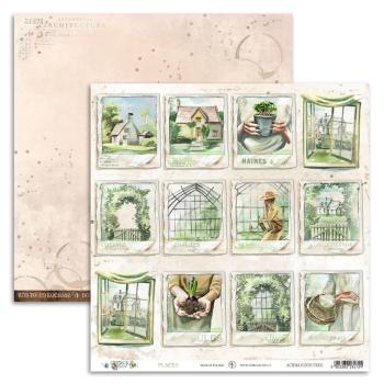 UHK Gallery 12x12 Paper Sheet Cottage Girl Places