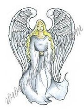 Vilda Stamps Angel with large wings