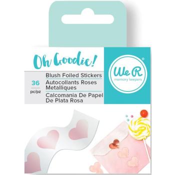 WRMK Oh Goodie! Foil Stickers 36 Roll Blush Heart