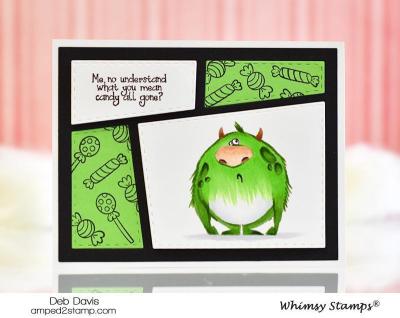 Whimsy Clear Stamps Set Kooky Monsters