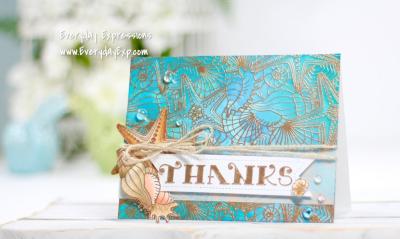 Whimsy Rubber Stamp Seashell Background
