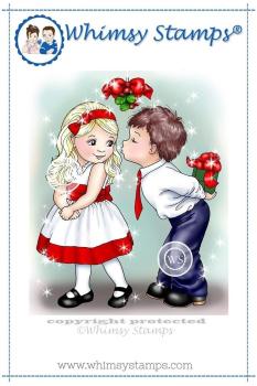 Whimsy Stamps Christmas Kiss