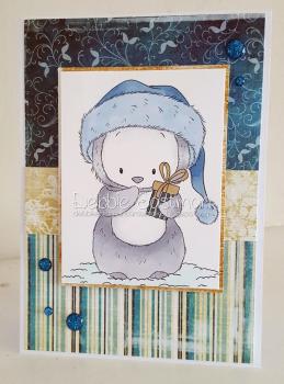 Whimsy Stamps Christmas Penguin