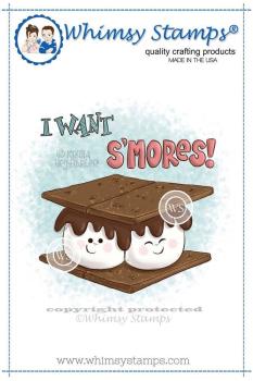 Whimsy Stamps I Want S'mores