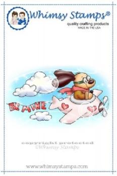 Whimsy Stamps Doggie Skywriter Valentine