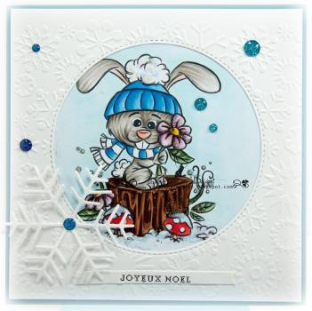 Whimsy Stamps Winter Bunny