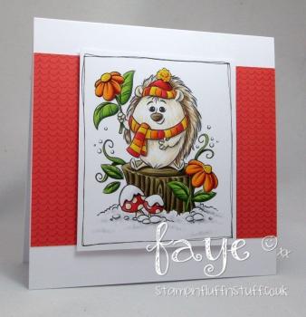 Whimsy Stamps Winter Hedgehog