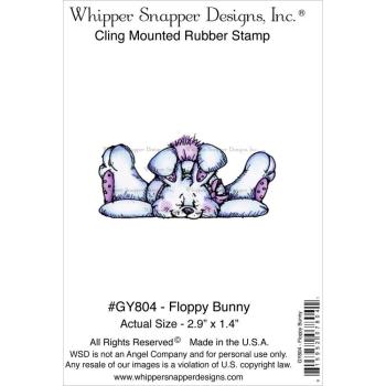 Whipper Snapper Designs Cling Stamp Floppy Bunny #GY804