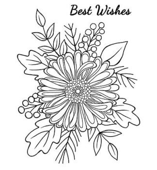 Woodware Clear Magic Bold Blooms Tracey JGS558