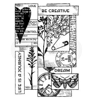 Woodware Clear Magic Stamp Layered Collage FRS739