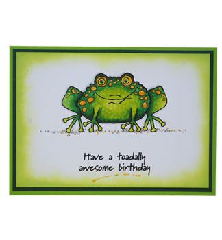 Woodware Clear Magic Stamp Toadally Fantastic JGS560