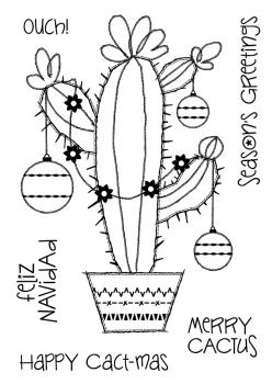 Woodware Clear Stamp Merry Cactus FRS713