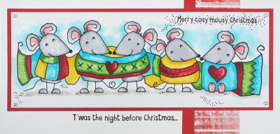 Woodware Clear Stamp Mousy Christmas FRS372