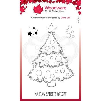 Woodware Clear Stamp Set Christmas Tree JGS787