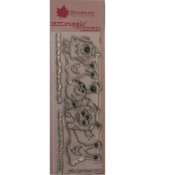 Woodware Clear Stamp Set The Gang FRS342