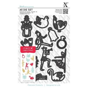 SALE XCut A5 Dies 12 Days of Christmas Icons #503904