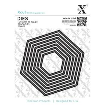 XCut Nesting Dies Hexagons #503080
