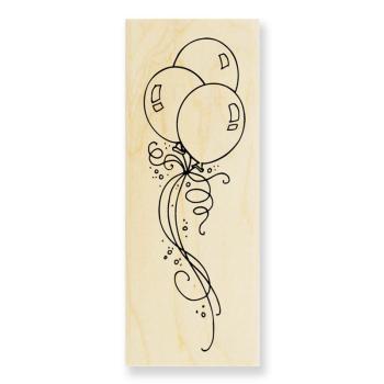 Stampendous Wooden Stamp Party Balloons Y008