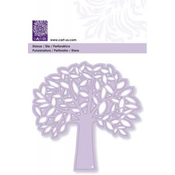 SALE cArt-Us Stanz- und Embossing Schablone Baum mit Blättern XL