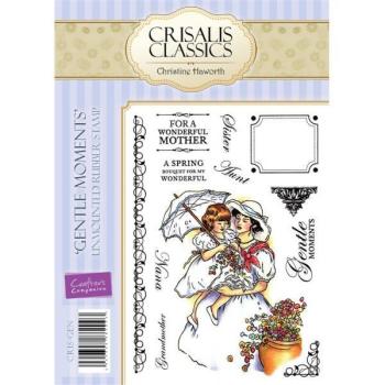 SALE Crisalis Classics Unmounted Rubber Stamp Set - Gentle Moments by Crafter's Companion