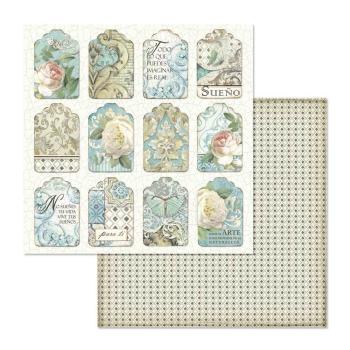 SBBL55 Stamperia 12x12 Paper Pad Azulejos de Sueno