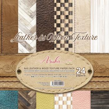 Asuka Studio 6x6 Paper Pad Leather & Wood Texture