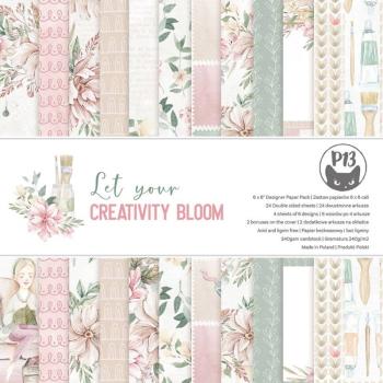 Piatek 13 Paper Pad 6x6 Let Your Creativity Bloom