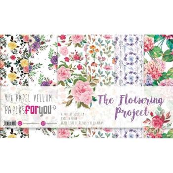Papers For You 12x12 Kit Vellum The Flowering Project #3224