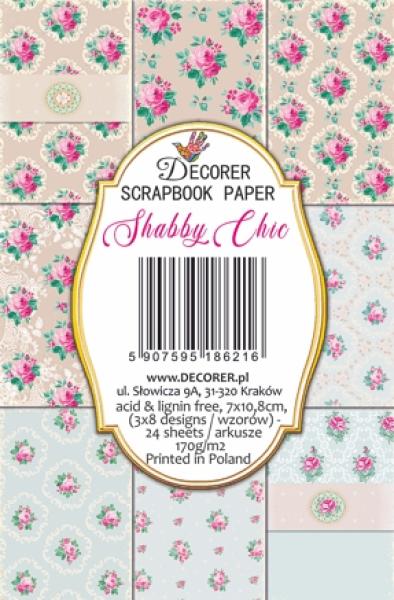 #138 Decorer Mini Scrapbook Paper Set All Shabby Chic