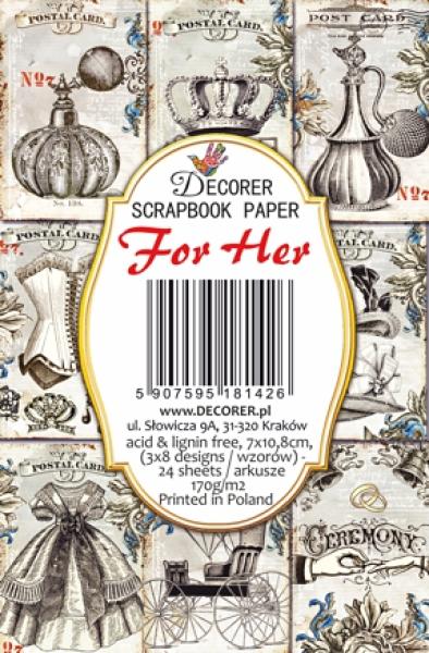 #142 Decorer Mini Scrapbook Paper Set For Her